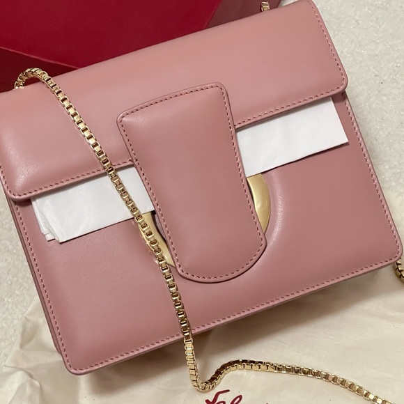 [NEW] FERRAGAMO ANTIQUE ROSE THALIA CROSSBODY BAG - Picture 11 of 13